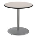 National Public Seating Cafe Table, 36in. Diameter x 36h, Round Top/Base, Gray Nebula Top, Gray Base CG13636RC1GY